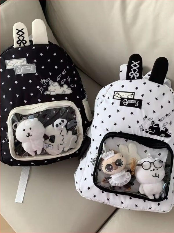 Unisex ruksak s crtićnim zekom, Ita bag sa zvjezdicom, opuštena školska torba