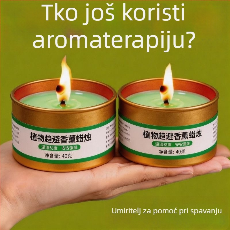 Kućne hitne svijeće za katastrofe i repelent protiv komaraca, vanjsko osvjetljenje tijekom nestanka struje, otporna na vjetar metalna limenka