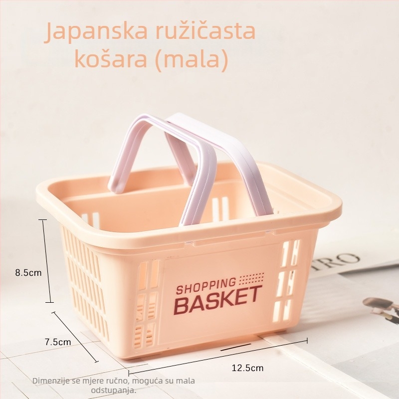Plastična košara za pohranu u makaron bojama za DIY rukotvorine, prijenosni organizator s odvodom