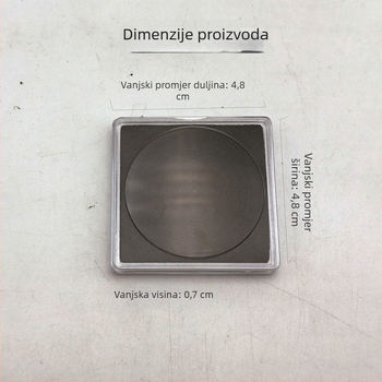 Kvadratična kutija promjera 40 mm za novčiće, s prilagodljivim pregradama, uključuje kapsulu za novčiće