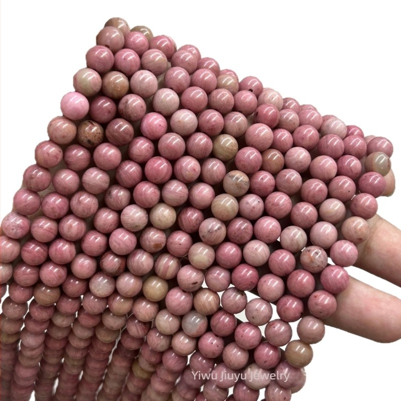 Prirodne kamen perle s mahagonijevim uzorkom drvne strukture, labave okrugle perle za DIY nakit, perle za narukvice, dostupne veličine 4, 6, 8, 10 i 12 mm