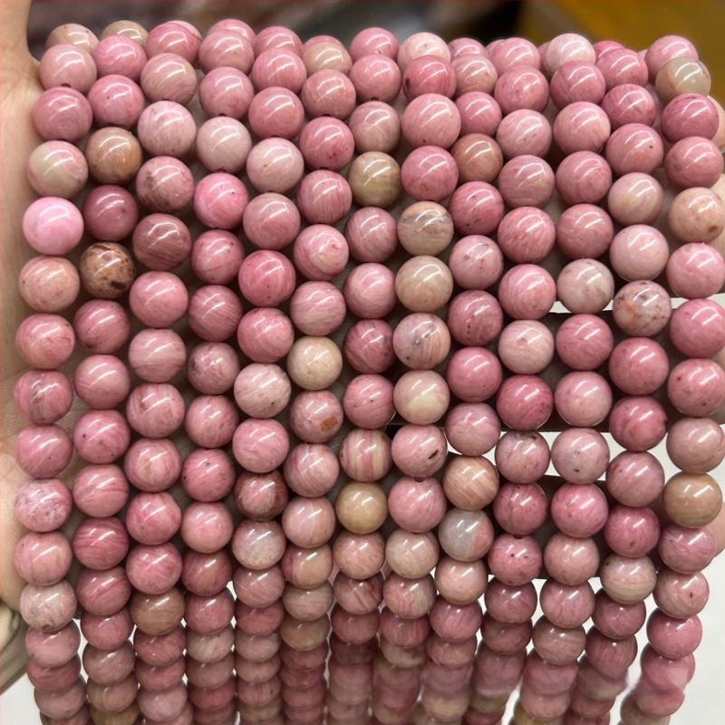 Prirodne kamen perle s mahagonijevim uzorkom drvne strukture, labave okrugle perle za DIY nakit, perle za narukvice, dostupne veličine 4, 6, 8, 10 i 12 mm