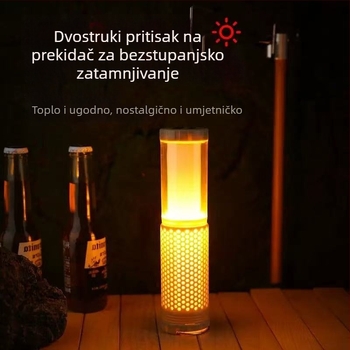 Proširiva vanjska kamp lampica, punjiva, dvobojno ambijentalno osvjetljenje, magnetska radna svjetiljka i prijenosna lampica za šator