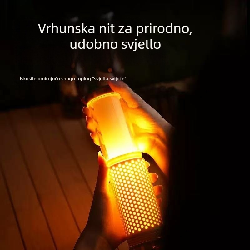 Proširiva vanjska kamp lampica, punjiva, dvobojno ambijentalno osvjetljenje, magnetska radna svjetiljka i prijenosna lampica za šator