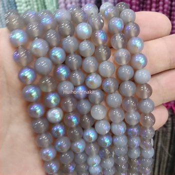 Prirodni labradorit mjesec kamen perle, 8 mm okrugle, za DIY nakit – poluproizvodi