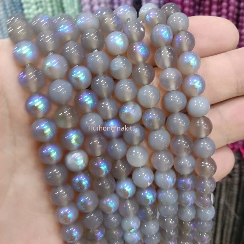 Prirodni labradorit mjesec kamen perle, 8 mm okrugle, za DIY nakit – poluproizvodi