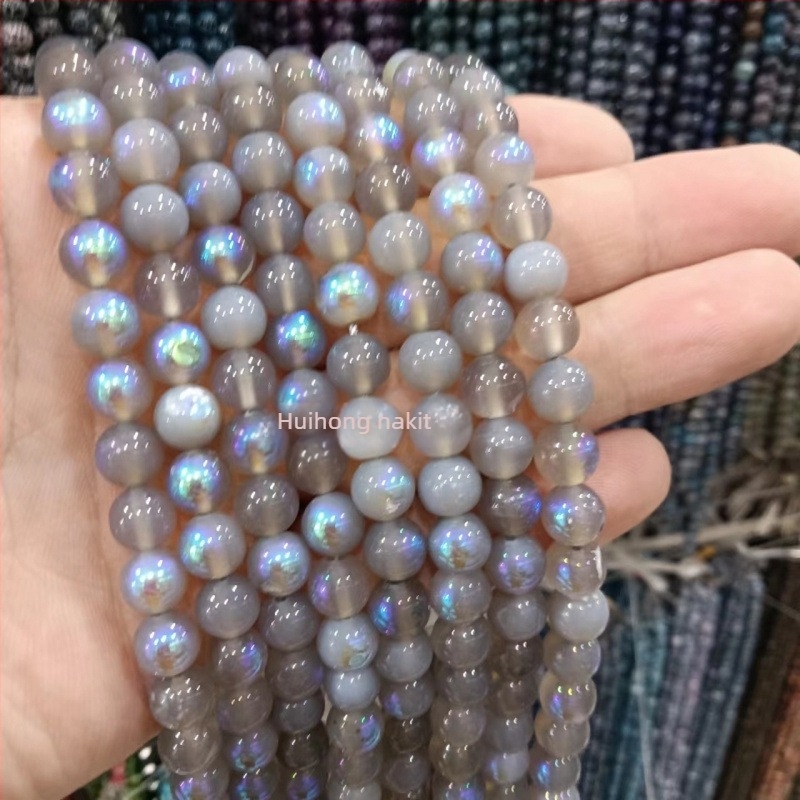 Prirodni labradorit mjesec kamen perle, 8 mm okrugle, za DIY nakit – poluproizvodi