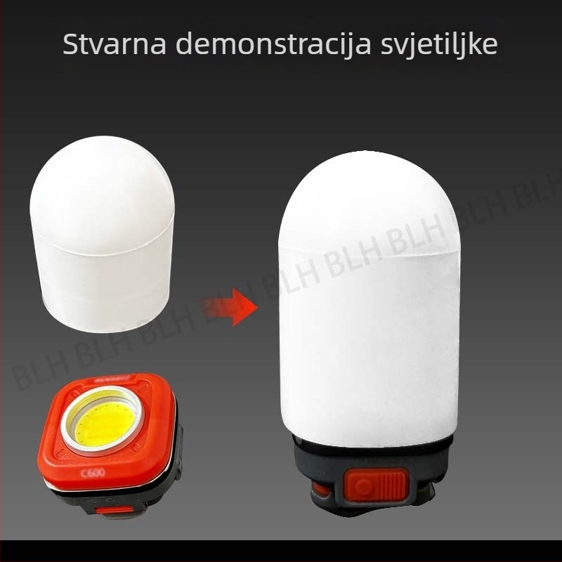 Univerzalni silikonasti abažur za kampiranje na otvorenom – protiv blještavila, mekano difuzno svjetlo