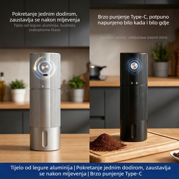 Prijenosni USB punjivi električni mljevac kave