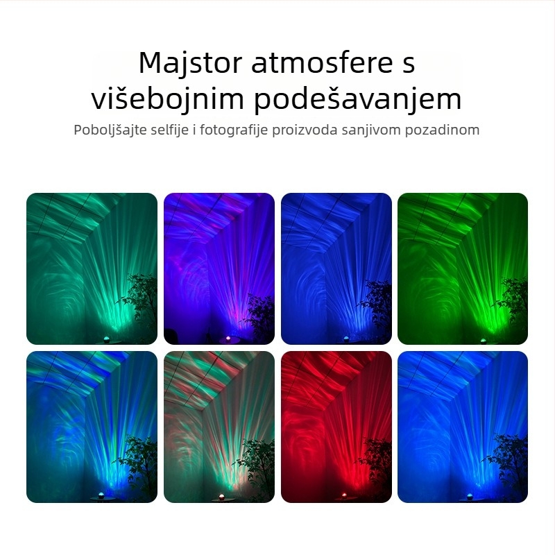 Projektor zvjezdano neba s vodnim valovima, Bluetooth zvučnik i noćna svjetiljka s mjesečevom atmosferom