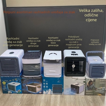 Mini USB stolni hladnjak zraka s vodnim hlađenjem i noćnim svjetlom, prijenosni, 4 brzine