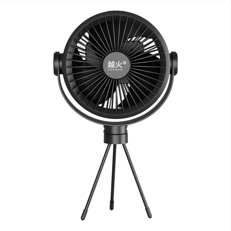 Alico prijenosni ventilator s litijskom baterijom, za kampiranje i boravak na otvorenom, 3 lopatice, 5 brzina, s nosačem na stalku ili mogućnošću viseći