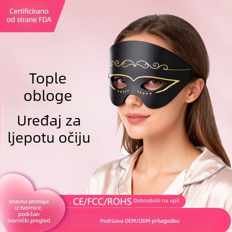 Uređaj za njegu očiju s koloriranim svjetlom, silikonska maska za lice i maska za oči s crvenim svjetlom