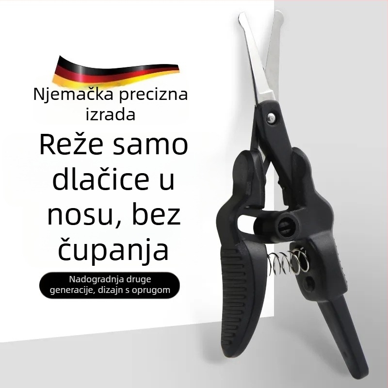 Trimer za nosne dlačice, druga generacija, precizno podrezivanje nosa i obrva, poboljšan mehanizam samonavlačenja