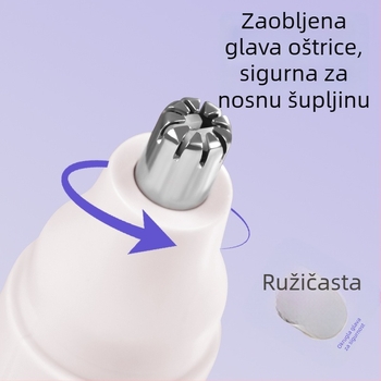 Električni trimer za nos s Type-C punjenjem – boja Goddess Cherry Blossom White