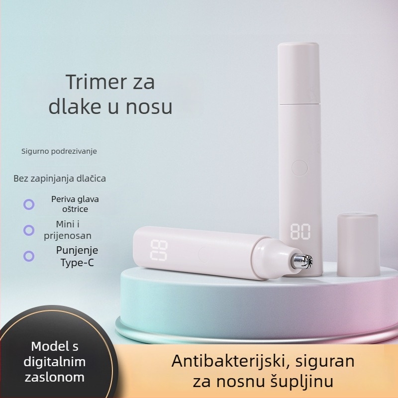 Električni trimer za nos s Type-C punjenjem – boja Goddess Cherry Blossom White