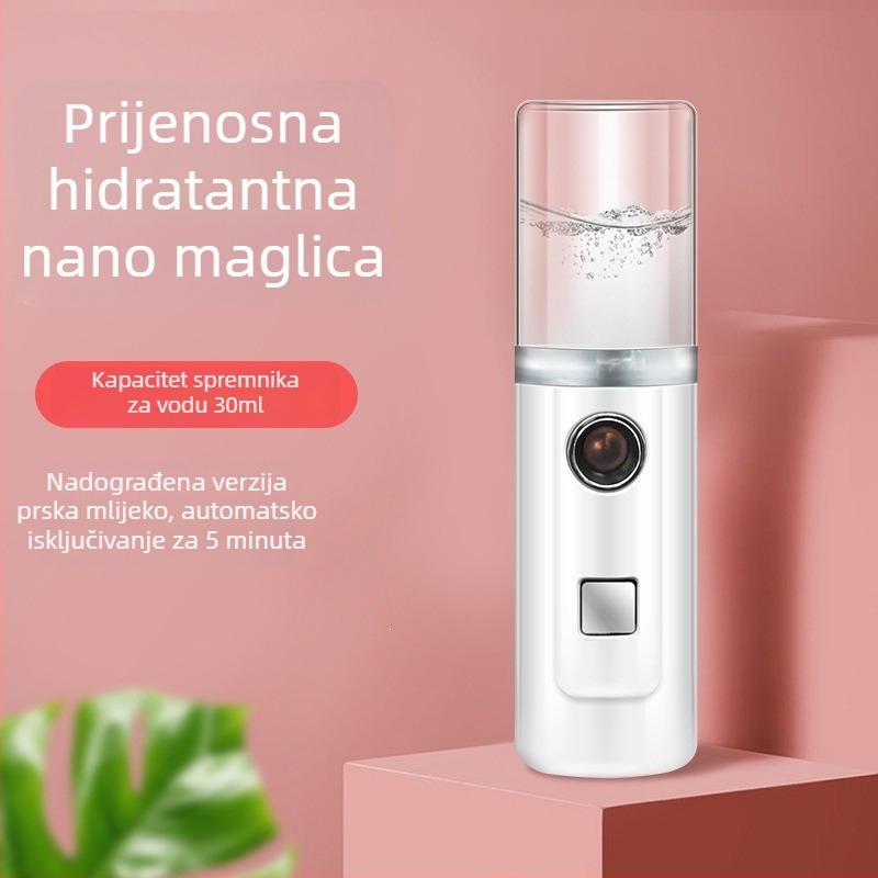 Nano sprej za hidrataciju lica, prijenosno punjivi uređaj za njegu lica s hladnim sprejemom
