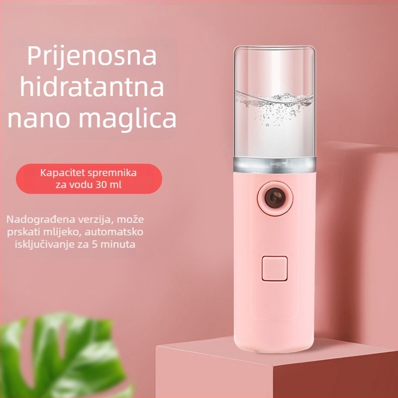 Nano sprej za hidrataciju lica, prijenosno punjivi uređaj za njegu lica s hladnim sprejemom