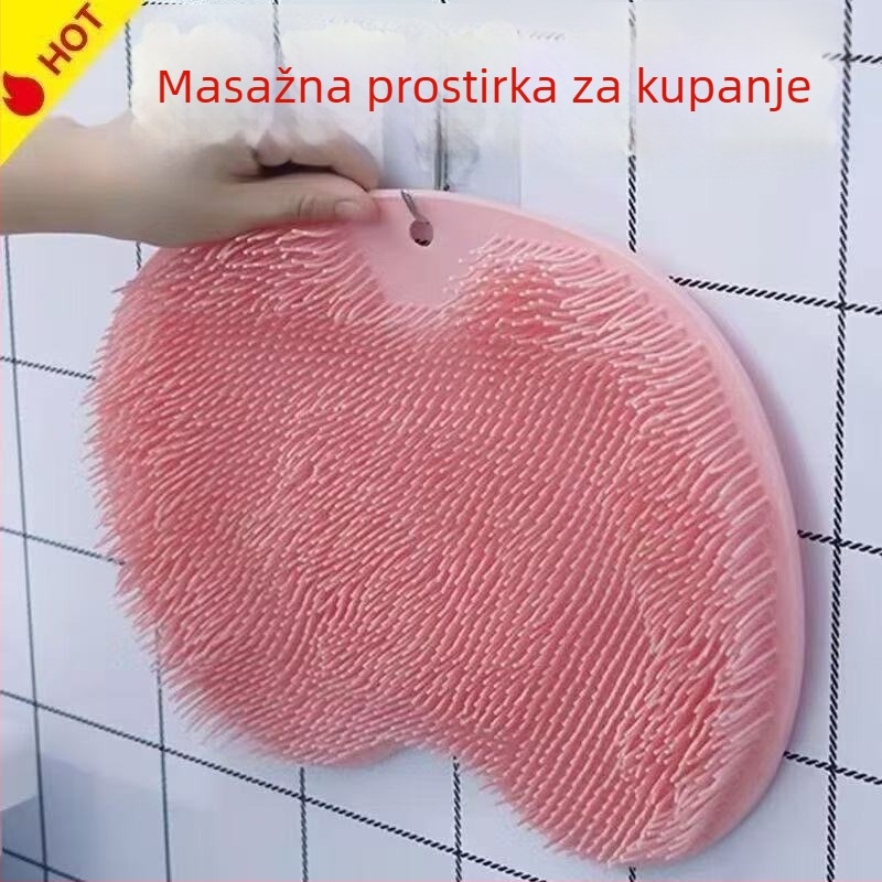 Silikonska podloga za masažu stopala i leđa, za kupaonicu i tuš, zidna montaža