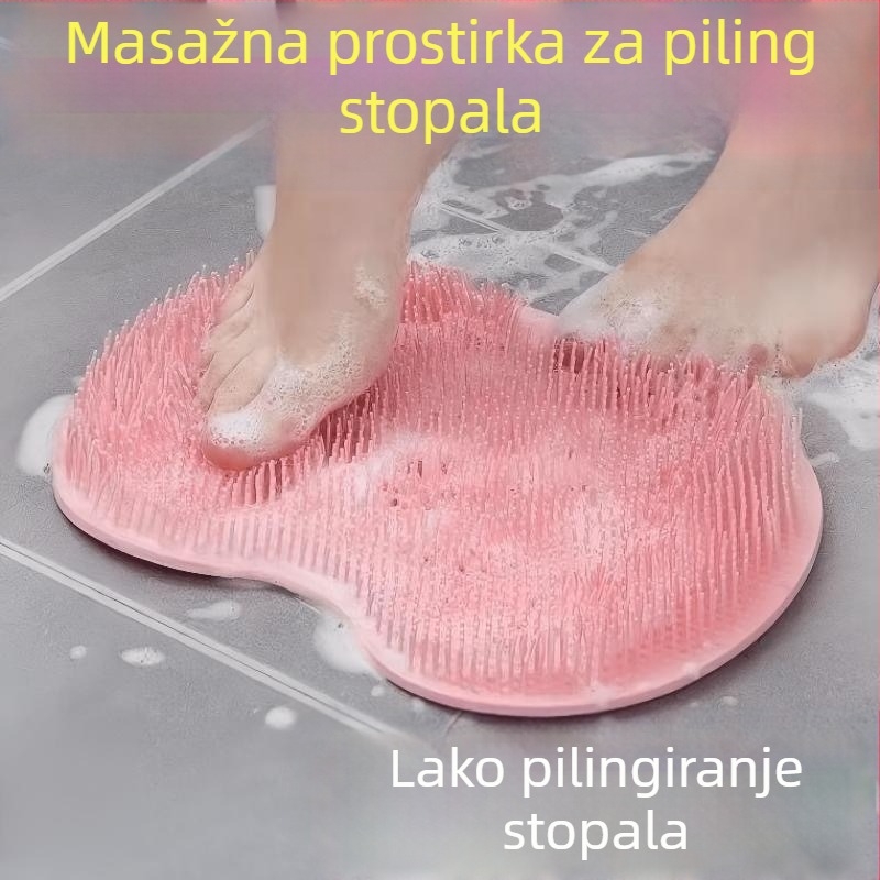 Silikonska podloga za masažu stopala i leđa, za kupaonicu i tuš, zidna montaža