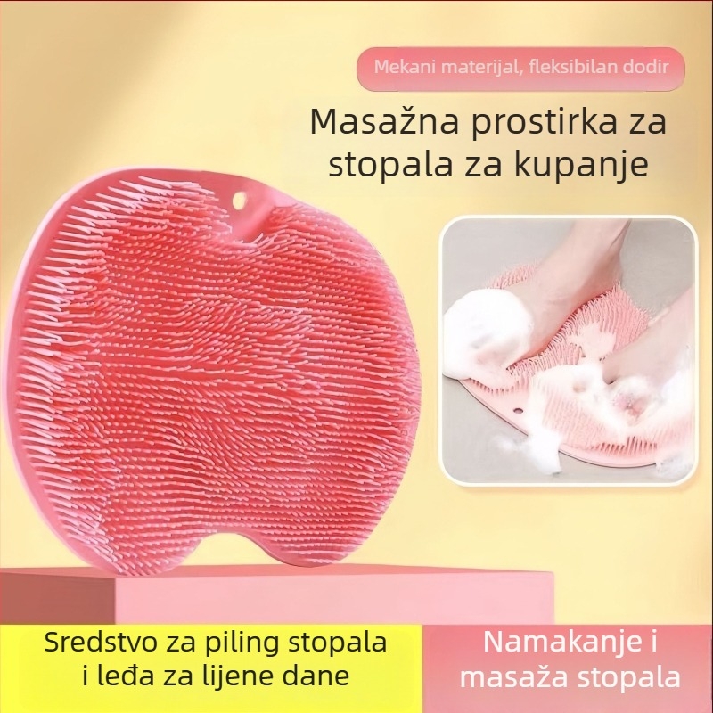Silikonska podloga za masažu stopala i leđa, za kupaonicu i tuš, zidna montaža