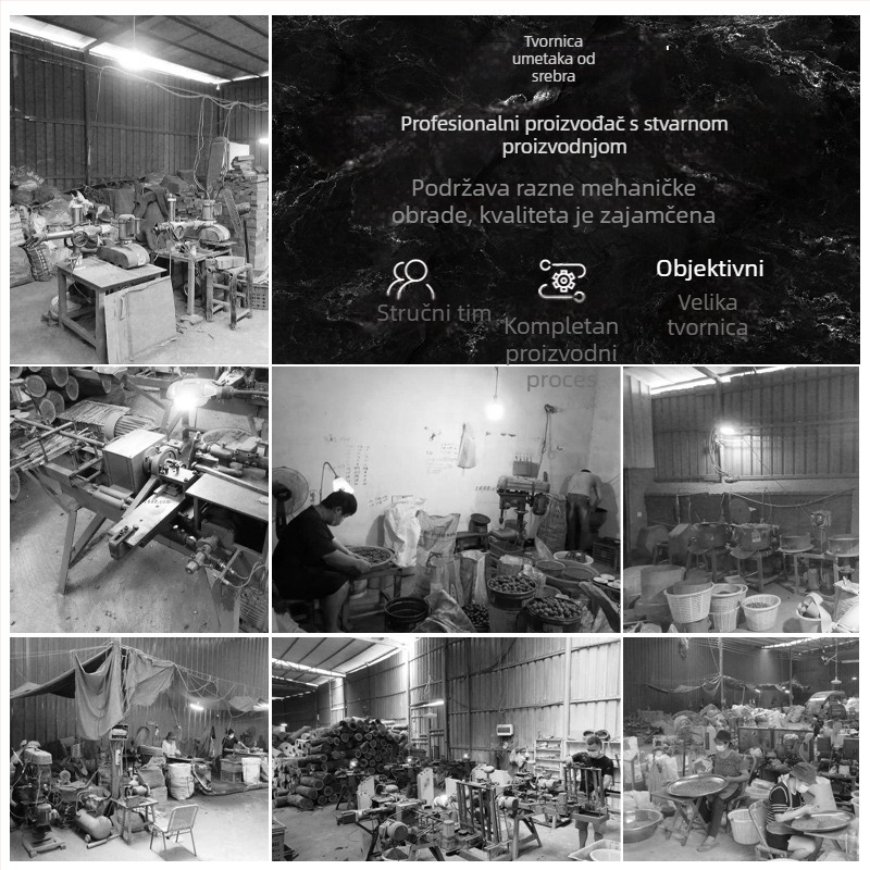 Taoistički narukvica za Godinu Vatre Konja: ebanovo drvo s pravim srebrnim ugradama, uzor Generala Wen Zhe, s labavim perlama, godina rođenja