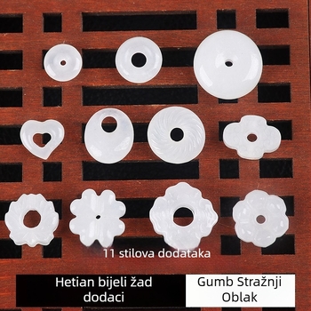 DIY komponente za nakit: male rezbarene žad perle, razdjelne perle, slobodne perle, privjesak s motivom oblaka, privjesak za narukvicu, naušnice
