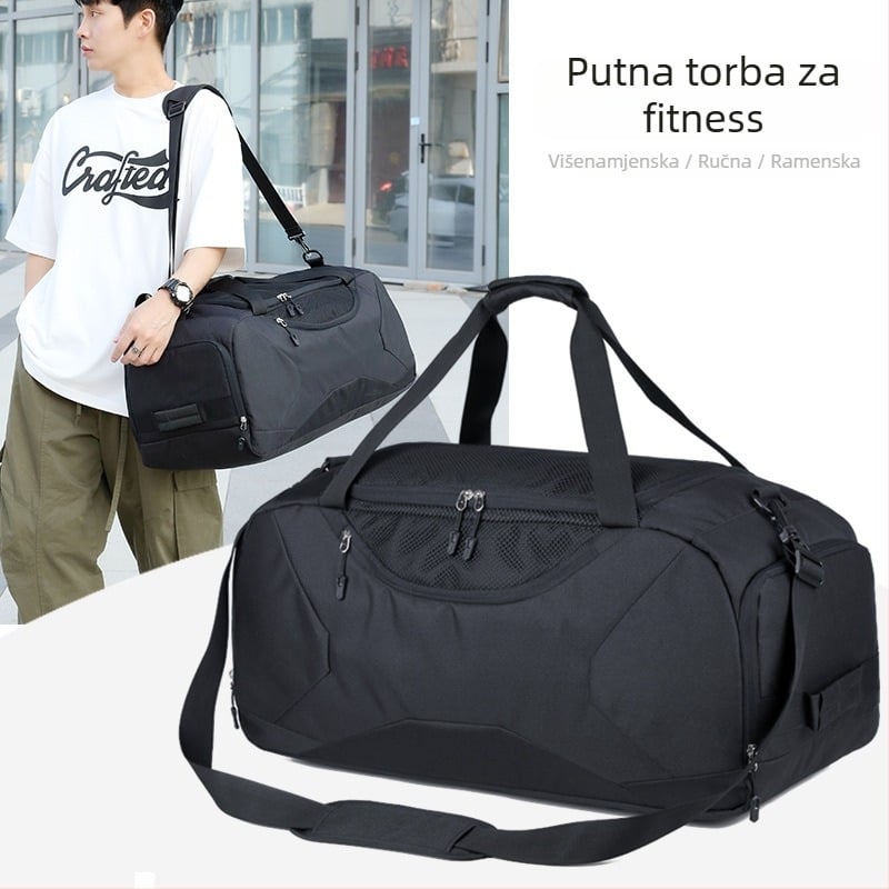 Torba za putovanje velike kapacitete, u američkom vintage sportskom stilu, torba za trening i prtljagu