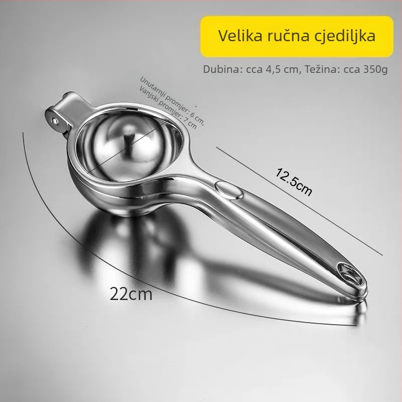 Ručni iscijeđivač limuna od legure cinka, kućna upotreba, višenamjenski citrusni squeezer