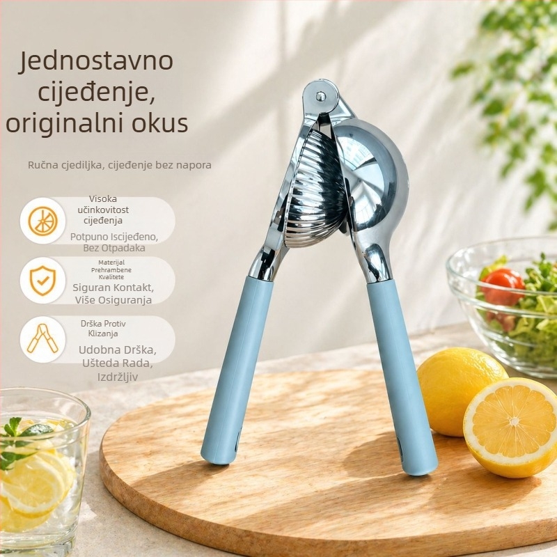 Ručni iscijeđivač limuna od legure cinka, kućna upotreba, višenamjenski citrusni squeezer