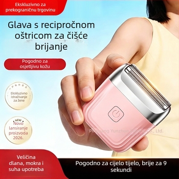 Ženski električni uređaj za uklanjanje dlačica, prijenosni bezbolni uređaj za uklanjanje dlačica za intimne zone, kućna upotreba