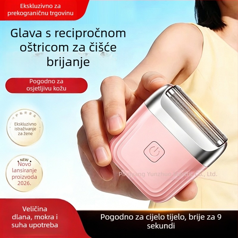 Ženski električni uređaj za uklanjanje dlačica, prijenosni bezbolni uređaj za uklanjanje dlačica za intimne zone, kućna upotreba