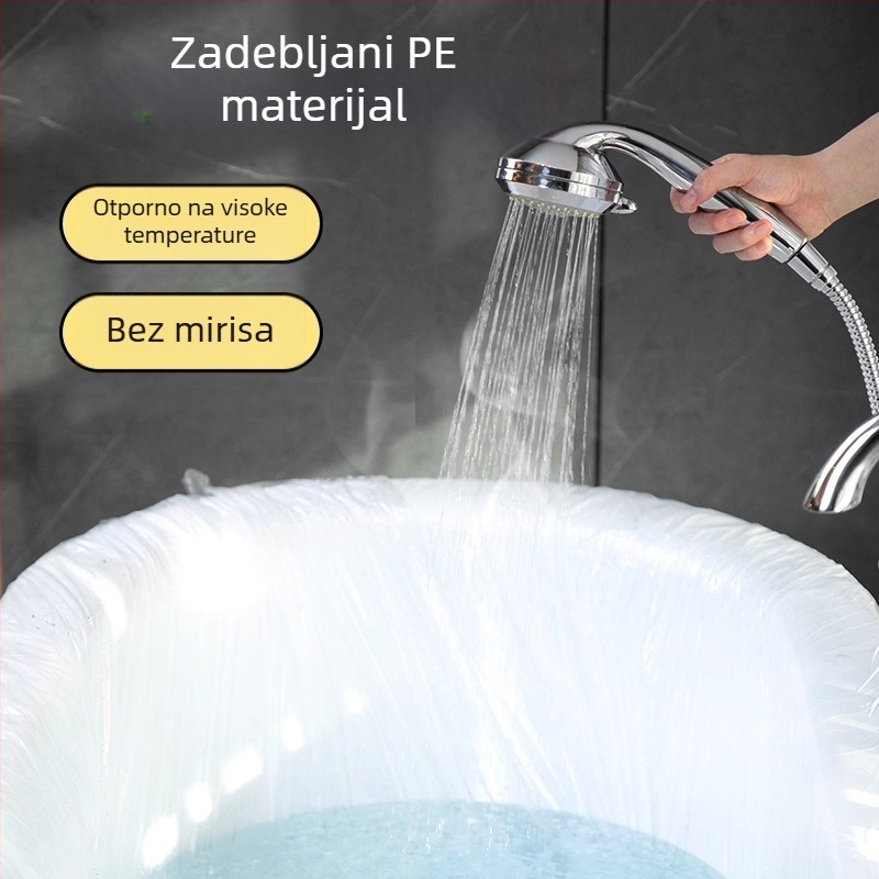 Haishi Hainuo Jednokratni omotač kade za putovanja i hotele, ekstra veliki debeli film za kadu
