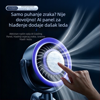 2026 novi poluvodički ventilator za hlađenje ledom, stolni ventilator s klipsom i oscilirajućom glavom