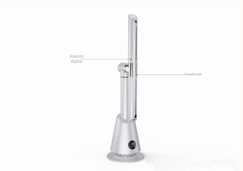 Ventilator bez lopatica za kućnu upotrebu, izuzetno tih, 360° rotirajući stojeći ventilator