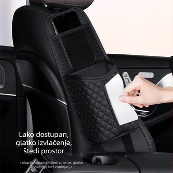 Držač maramica za stražnju stranu sjedala automobila i fleksibilni organizator za pohranu