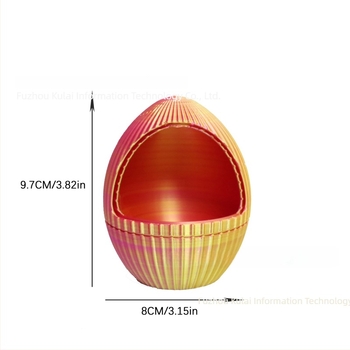 3D ispisana zmijska figura s zupčanim jajetom i potpuno pokretnim zglobovima — modern ukras za stol