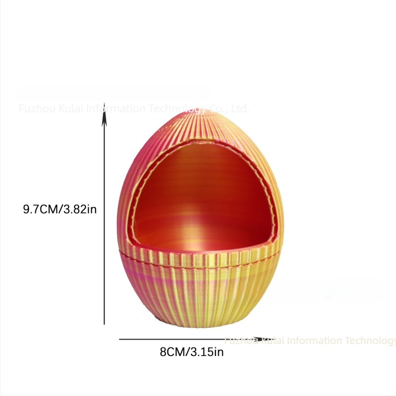3D ispisana zmijska figura s zupčanim jajetom i potpuno pokretnim zglobovima — modern ukras za stol