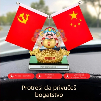 Nova automobilska dekoracija: Bog bogatstva s glavom koja se ljulja, za središnju konzolu i uredski stol
