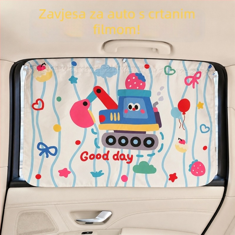 Univerzalna auto zavjesa za prozore s usisnim čašicama, privatnost bebe, zaštita od sunca i toplinska izolacija
