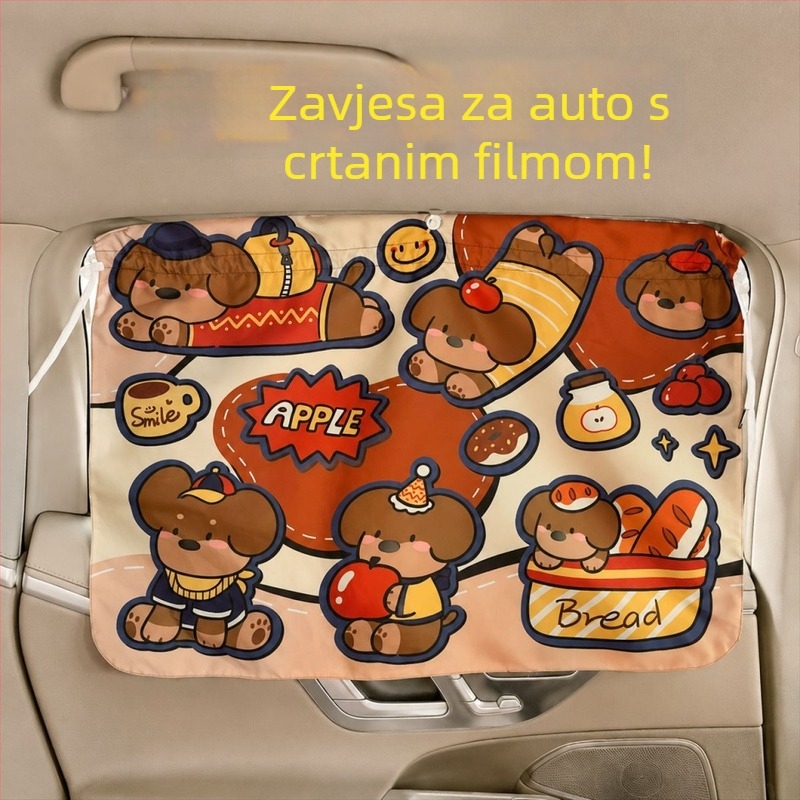 Univerzalna auto zavjesa za prozore s usisnim čašicama, privatnost bebe, zaštita od sunca i toplinska izolacija