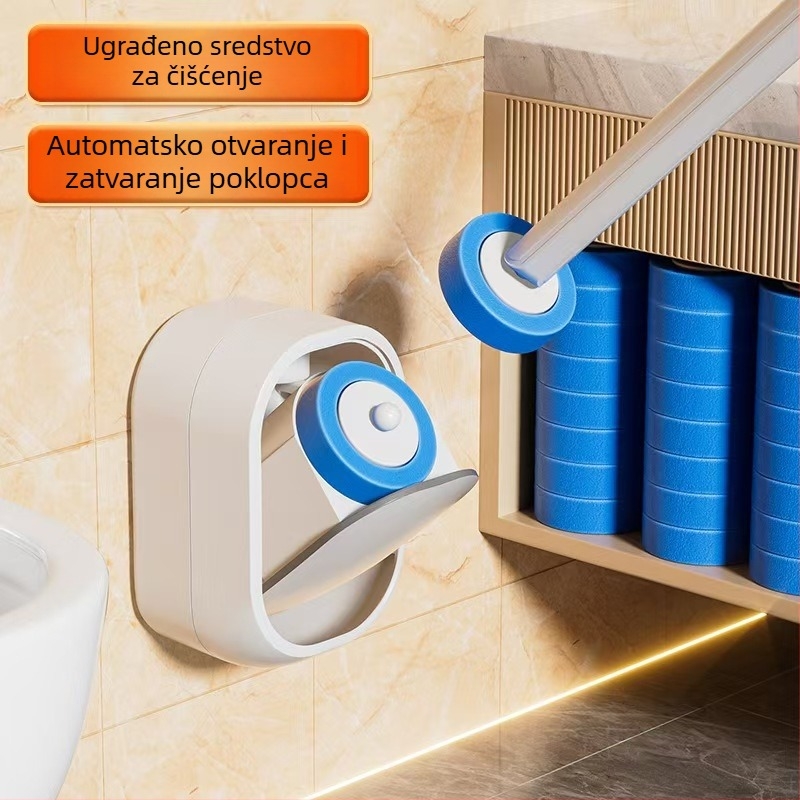 Nine Eyes jednokratni set četke za WC, zidni set za čišćenje kupaonice, za umivaonik, kadu, odvod na podu i kanta za pelene