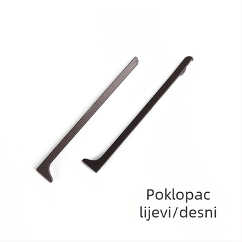 Kutni čep za aluminijsku lajsnu, cinkovo legura, za profile od 4 cm, 6 cm ili 8 cm.