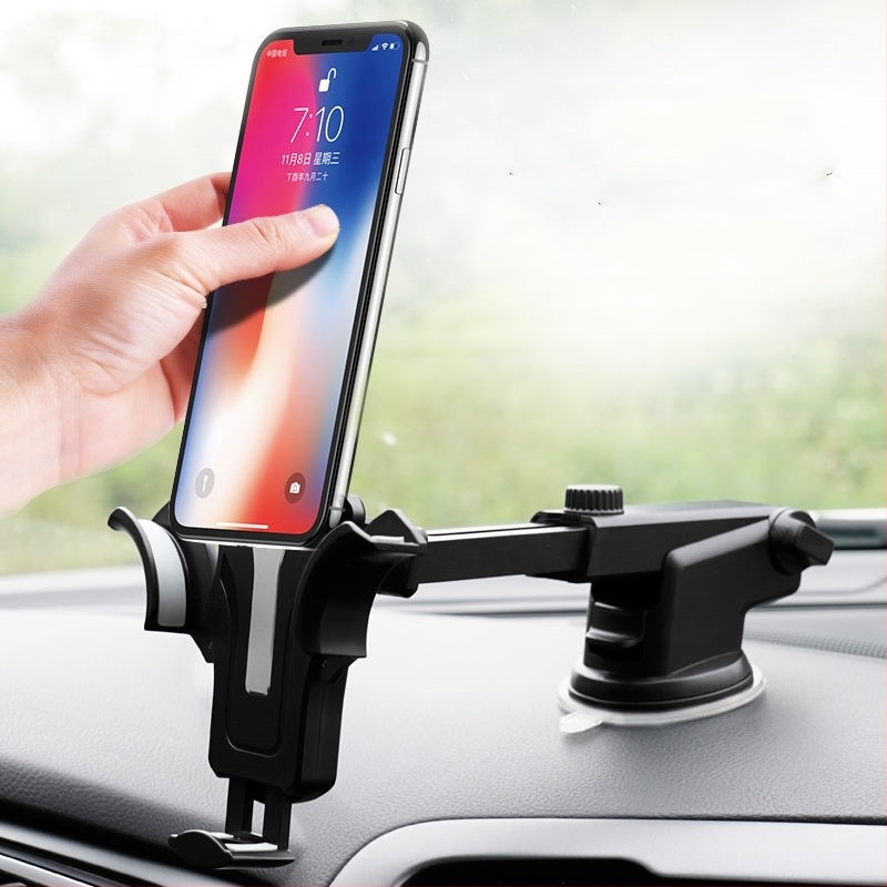 Držač za telefon za automobil s usisnom čašom, gravitacijska stabilizacija protiv podrhtavanja