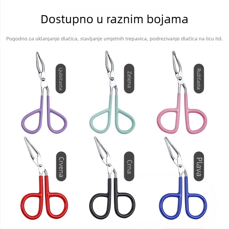 Višenamenske pincete za obrve i pinceta za uklanjanje dlačica, s kljunastim oblikom, protuklizna, nehrđajući čelik 410