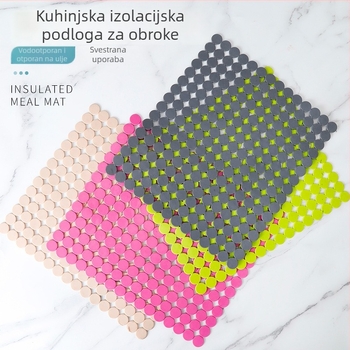 PVC izolirani podlošci za stol s izrezbarenim dizajnom, otporni na opekline, kućni podmetači za šalice i lonce