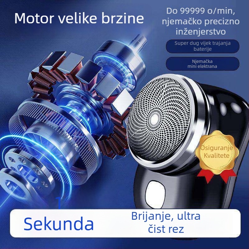 Muški električni brijač, prijenosni mini brijač, 2026 novi model