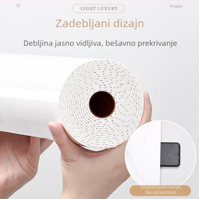 Vodootporne samoljepljive zidne naljepnice s imitacijom mramora i pločica, zidni paneli za dnevni boravak