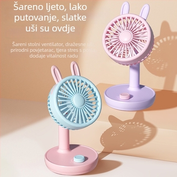 USB napajani stolni mini ventilator – prijenosan za putovanja, ured i studentski dom