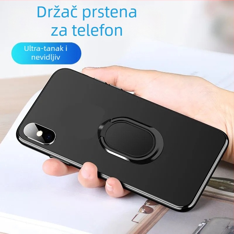Univerzalni držač prstena za telefon, kompaktni stolni sklopivi metalni nosač s jakim prijanjanjem za automobil